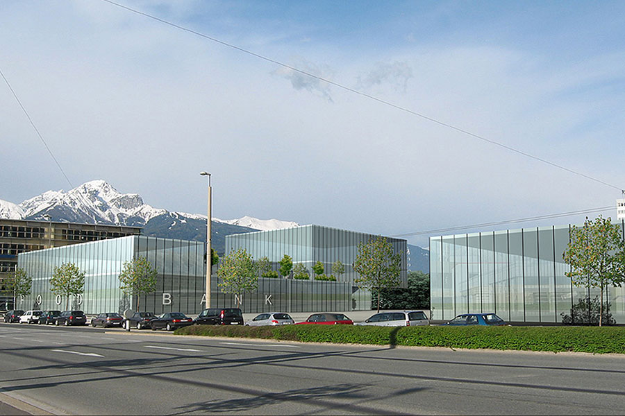 Entwurf Einkaufszentrum Denzelpark Innsbruck