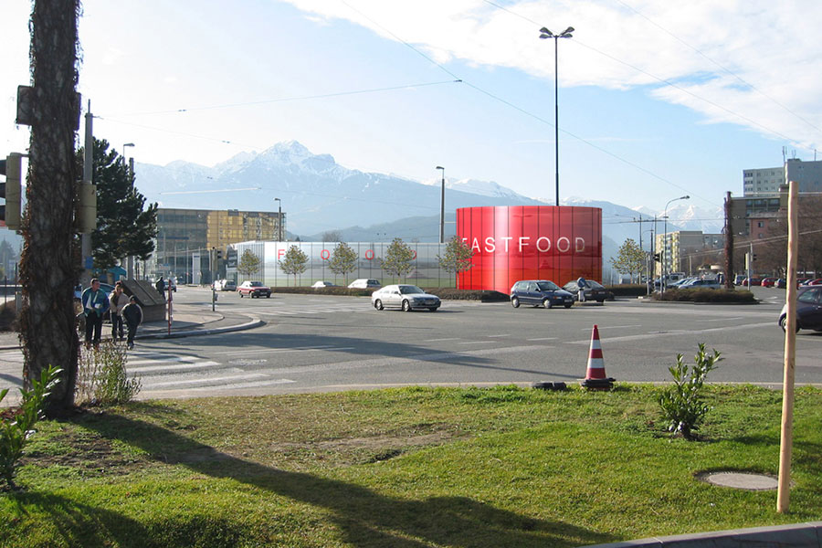 Entwurf Einkaufszentrum Denzelpark Innsbruck