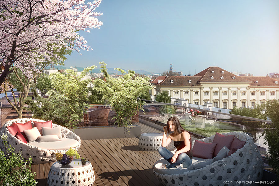 Dachaufbau Wien Dachterrasse